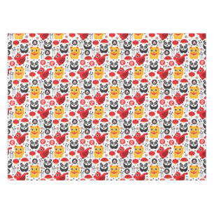 Glückliche Katze, Drache und Panda der China Tischdecke