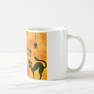 glückliche Katze Kaffeetasse