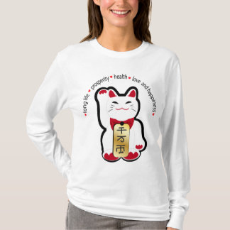 Glückliche Katze - Maneki Neko T-Shirt