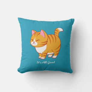 Glückliche Katze Personalisiert  Kissen