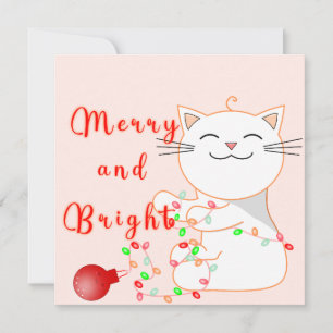 Glückliche Katze spielt mit LED-Licht Cute Flat