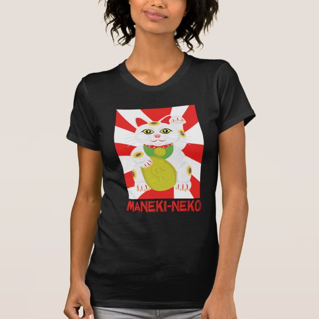 Glückliche Katze T-Shirt (Vorderseite)