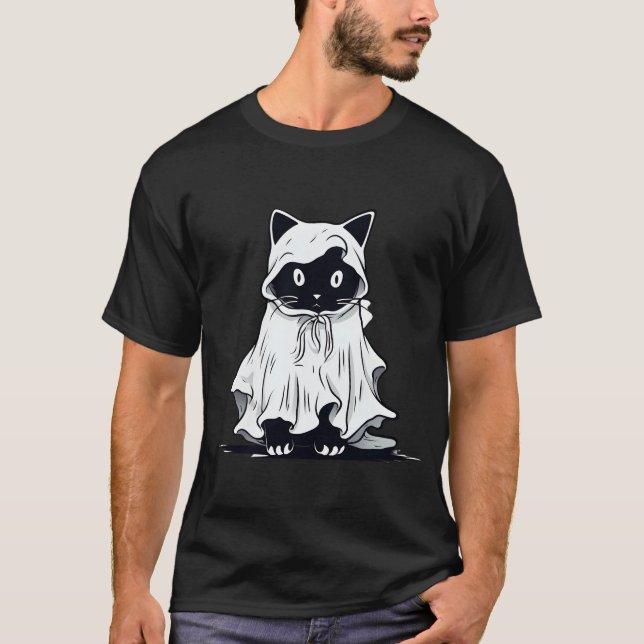 glückliche Katze T-Shirt (Vorderseite)