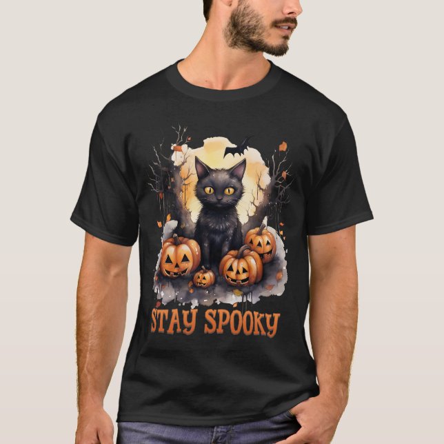glückliche Katze T-Shirt (Vorderseite)