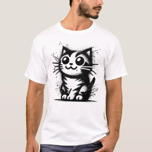 Glückliche Katze T-Shirt