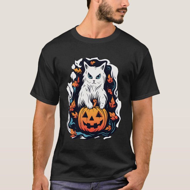 glückliche Katze T-Shirt (Vorderseite)