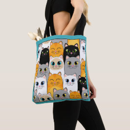 Glückliche Katzen Tragetasche