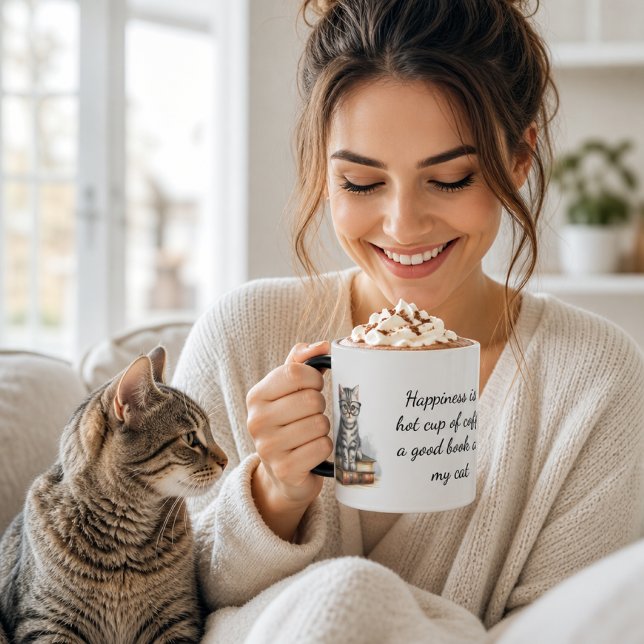 Glückliche Katzenliebhaber  Tasse (Von Creator hochgeladen)