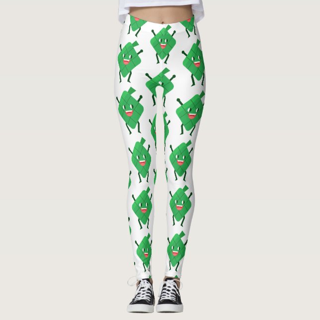 glückliche Ketupat-Leggings Leggings (Vorderseite)