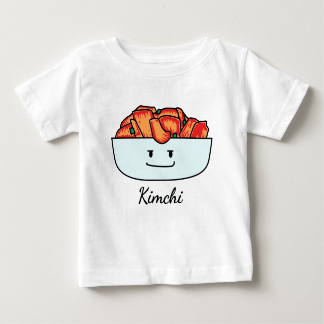 Glückliche Kimchi Kimchee Schüssel - glückliche Baby T-shirt (Vorderseite)