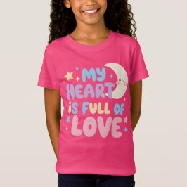 Glückliche Kinder Freundlichkeit Bekundung Herz Vo T-Shirt