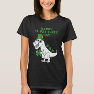 Glückliche Kinder St Pat Trex Tag Dino Patricks Ta T-Shirt