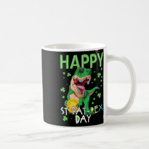Glückliche Kinder St. Patrick's Day T-Rex Dinosaur Kaffeetasse