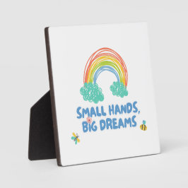 Glückliche Kinder Tag Kleine Hände, große Träume Fotoplatte