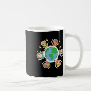 Glückliche Kinder - Umweltschutz Erde Da Kaffeetasse