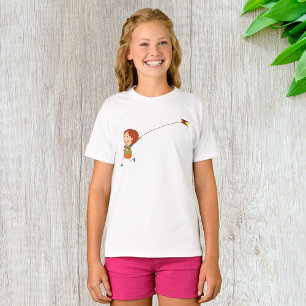 Glückliche Kindheit beim Drachenfliegenlassen T-Shirt