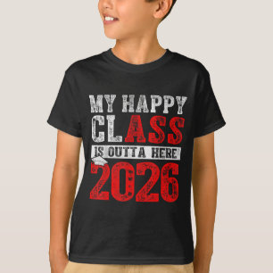 Glückliche Klasse haut jetzt ab 2026 Abschluss der T-Shirt