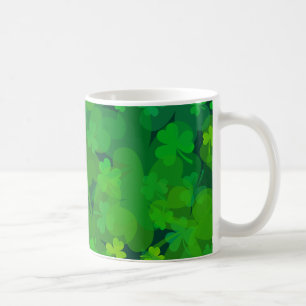 Glückliche Kleeblätter - überall Kaffeetasse