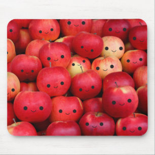 Glückliche kleine Äpfel Mousepad