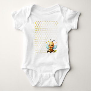 Glückliche kleine Biene Baby Strampler
