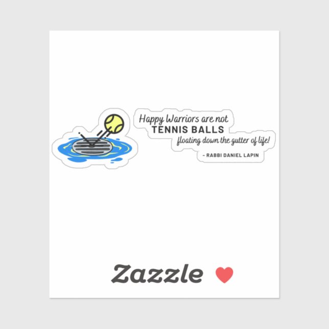 Glückliche Krieger sind kein Tennisball-Quotenaufk Aufkleber (Blatt)