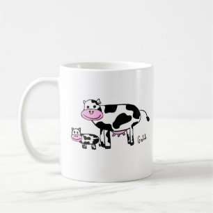 glückliche Kuh Kaffeetasse