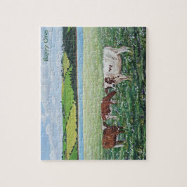 "Glückliche Kuh-" Puzzlespiel Puzzle