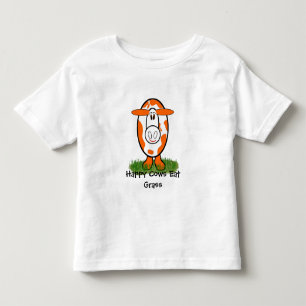 Glückliche Kühe fressen Gras - - Anpassbar - Anpas Kleinkind T-shirt
