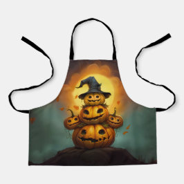 Glückliche Kürbismonster niedliches Halloween Schürze