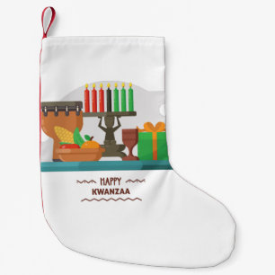 glückliche kwanzaa Geschenke Strumpf Kleiner Weihnachtsstrumpf