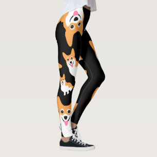 Glückliche lächelnde Corgis-niedliche Leggings