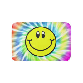 Glückliche lächelnde Gesicht Emoji Badematte