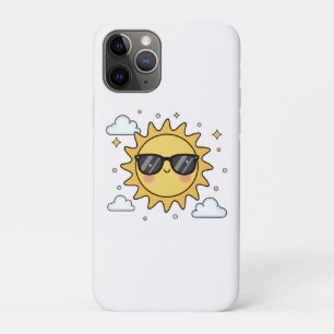 Glückliche lächelnde Sonne Cartoon - Minimalistisc Case-Mate iPhone Hülle