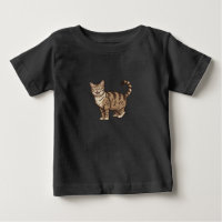 Glückliche Lachende Cartoon-Tabby-Katze-Kunst