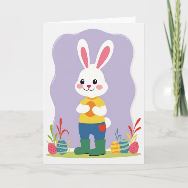 Glückliche Lagomorph-Freundeskarte Karte (Vorderseite)