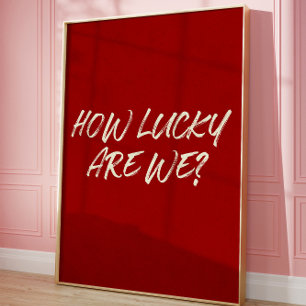 Glückliche Liebe Ästhetische Romantische Pinselsch Poster