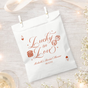 Glückliche Liebe Spielkarten Casino Brautjungferna Geschenktütchen