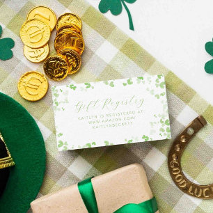 Glückliche Liebe St. Patrick's Day Brautparty Begleitkarte