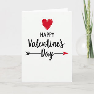 Glückliche Liebe Valentinstag Karte