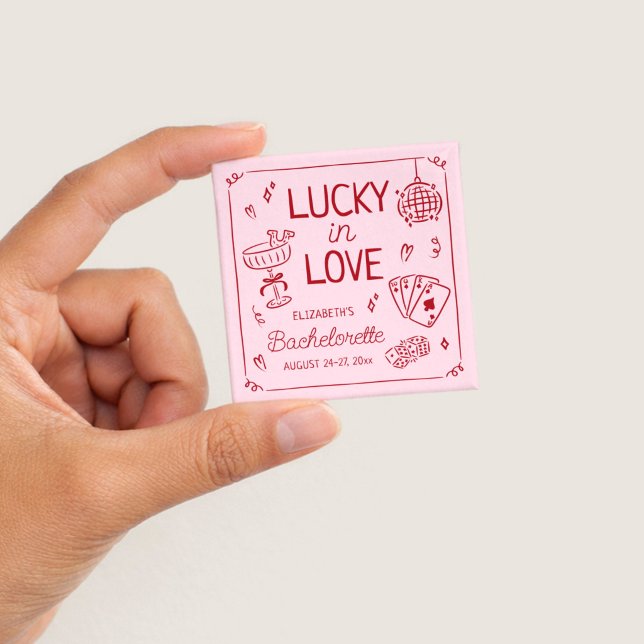 Glückliche Liebe Whimsical Handgezeichnete Jungges Button (Von Creator hochgeladen)
