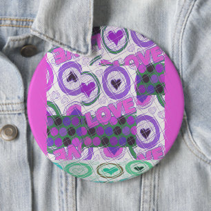 Glückliche Liebes-Euphorie Button