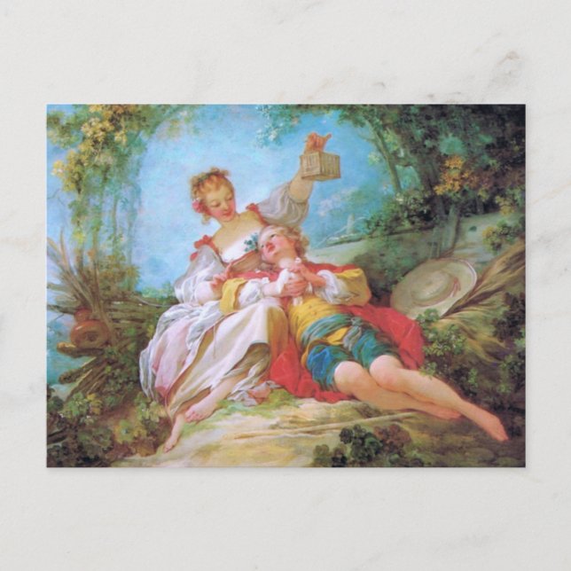 Glückliche Liebhaber Postkarte (Vorderseite)