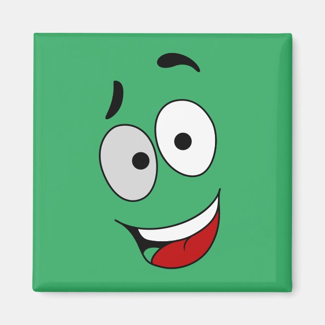 Glückliche Magnete - Kook Art - Behielt lächelnd u (Vorne)