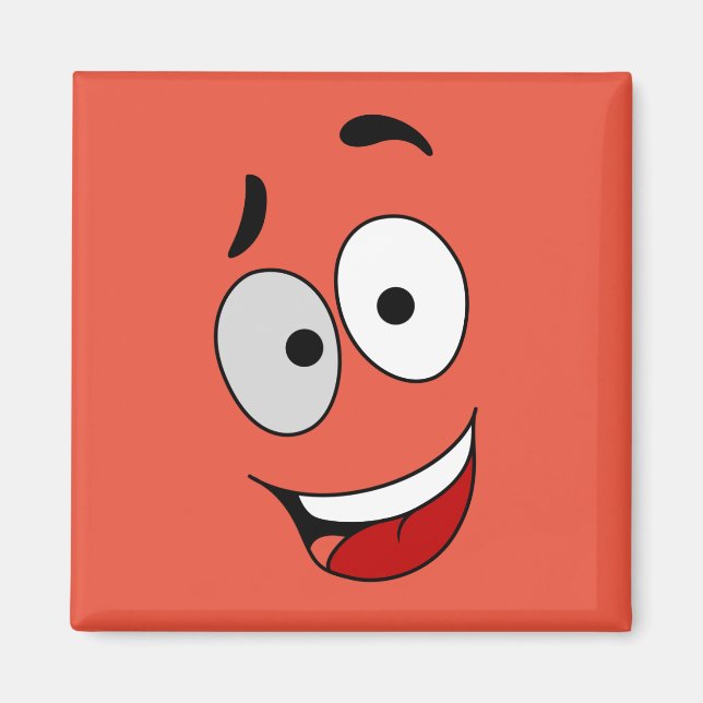 Glückliche Magnete - Kook Art - Behielt lächelnd u (Vorne)