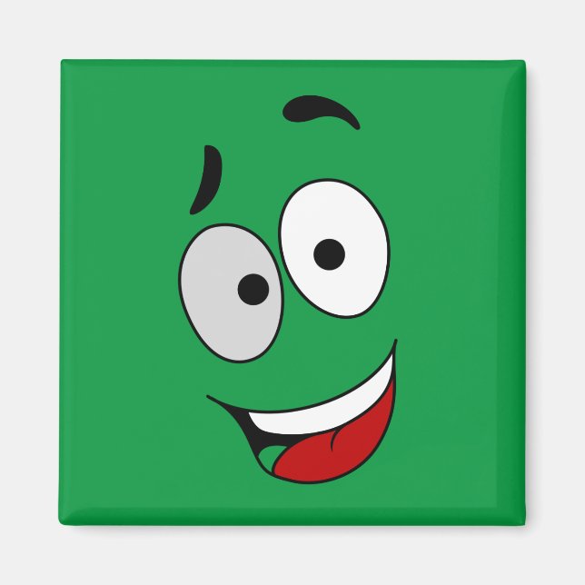 Glückliche Magnete - Kook Art - Behielt lächelnd u (Vorne)