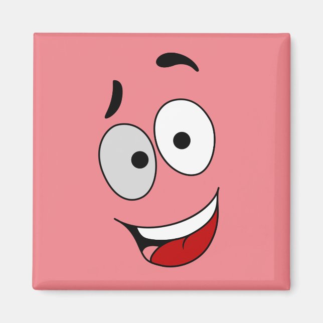 Glückliche Magnete - Kook Art - Behielt lächelnd u (Vorne)