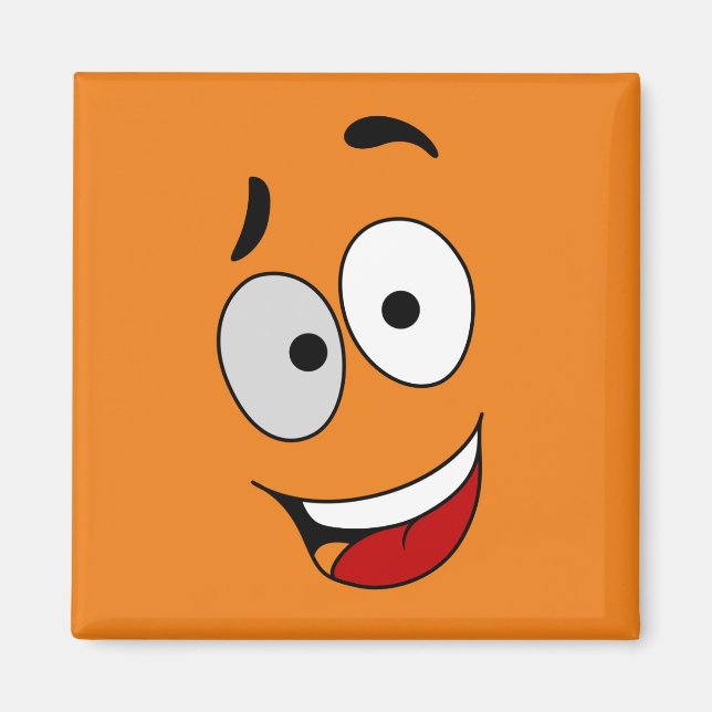 Glückliche Magnete - Kook Art - Behielt lächelnd u (Vorne)