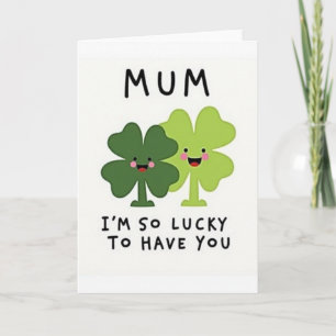 Glückliche Mama Ich Liebe Dich Karte