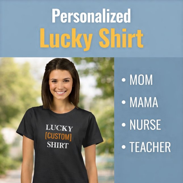 Glückliche Mama Individueller Muttertag T-Shirt (Von Creator hochgeladen)