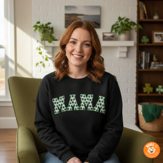 Glückliche Mama Kleeblatt St. Patrick's Day Mama S Sweatshirt